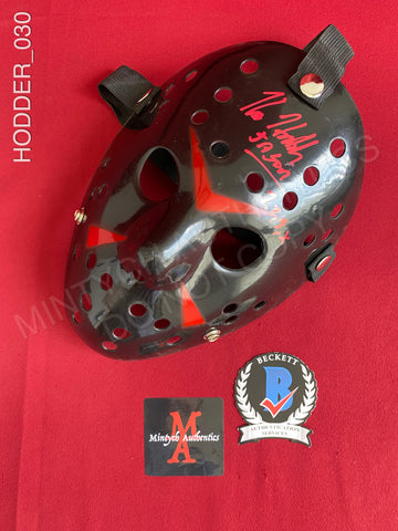 HODDER_030 - Jason Voorhees Hockey Mask Autographed By Kane Hodder