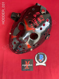 HODDER_031 - Jason Voorhees Hockey Mask Autographed By Kane Hodder