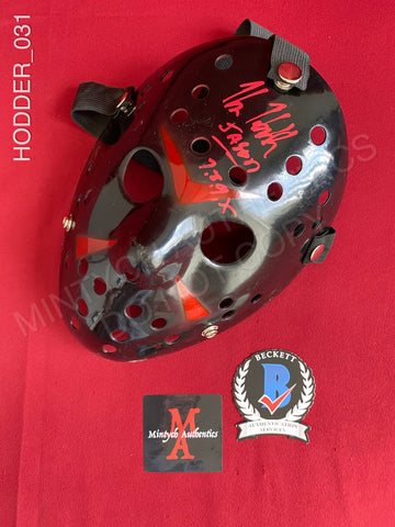 HODDER_031 - Jason Voorhees Hockey Mask Autographed By Kane Hodder