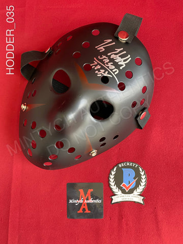 HODDER_035 - Jason Voorhees Hockey Mask Autographed By Kane Hodder