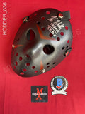 HODDER_036 - Jason Voorhees Hockey Mask Autographed By Kane Hodder