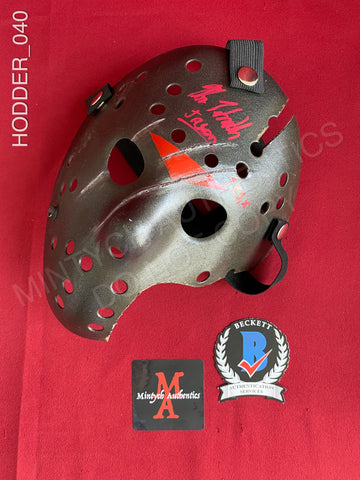 HODDER_040 - Jason Voorhees 13X Studios Hockey Mask Autographed By Kane Hodder