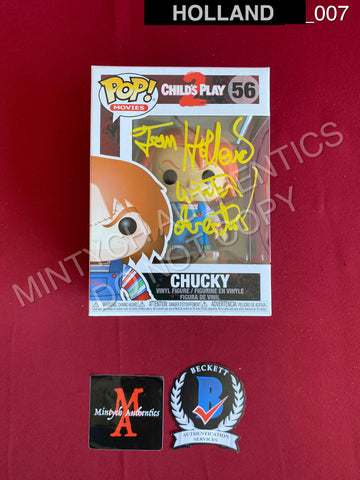 HOLLAND_007 - Child's Play 2 56 Chucky Funko Pop! Autographed By Tom Holland