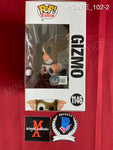 HOWIE_102 - Gremlins 1146 Gizmo Target Exclusive FLOCKED Funko Pop! Autographed By Howie Mandel