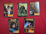 LOT OF 5 CUSTOM SIGNED TRADING CARDS