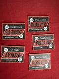 LOT OF 5 CUSTOM SIGNED TRADING CARDS