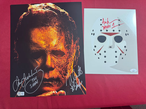 LOT OF 2 SIGNED PHOTOS (COURTNEY & LEHMAN)