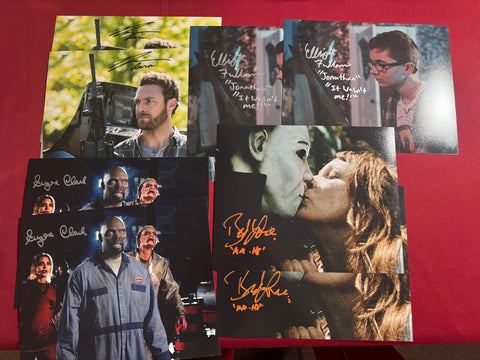 LOT OF 8 SIGNED 8X10 PHOTOS (UNCERTIFIED)