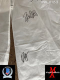 INK_012 - Full Size Plastic Rain Coat Autographed By Ice Nine Kills members Spencer Charnas, Dan Sugarman, Joe Occhiuti, Ricky Armellino & Patrick Galante
