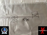 INK_013 - Full Size Plastic Rain Coat Autographed By Ice Nine Kills members Spencer Charnas, Dan Sugarman, Joe Occhiuti, Ricky Armellino & Patrick Galante