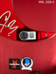 INK_028 - Guitar Red Pick Guard Autographed By Ice Nine Kills members Spencer Charnas, Dan Sugarman, Joe Occhiuti, Ricky Armellino & Patrick Galante