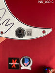 INK_030 - Guitar White Pick Guard Autographed By Ice Nine Kills members Spencer Charnas, Dan Sugarman, Joe Occhiuti, Ricky Armellino & Patrick Galante