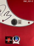 INK_031 - Guitar White Pick Guard Autographed By Ice Nine Kills members Spencer Charnas, Dan Sugarman, Joe Occhiuti, Ricky Armellino & Patrick Galante
