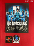 INK_104 - 8x10 Photo Autographed By Ice Nine Kills members Spencer Charnas, Dan Sugarman, Joe Occhiuti, Ricky Armellino & Patrick Galante