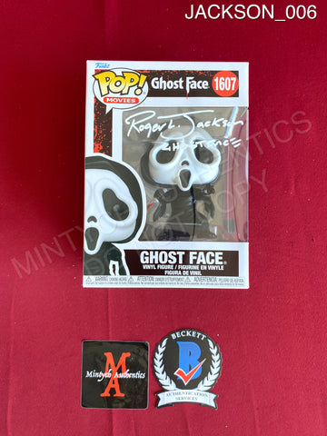 JACKSON_006 - Ghost Face 1607 Ghost Face Funko Pop! Autographed By Roger Jackson