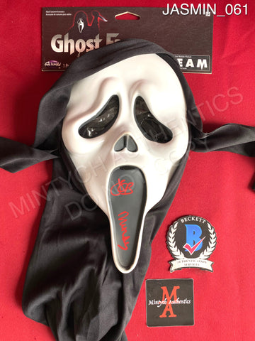 JASMIN_061 - Ghost Face Fun World Mask Autographed By Jasmin Savoy Brown