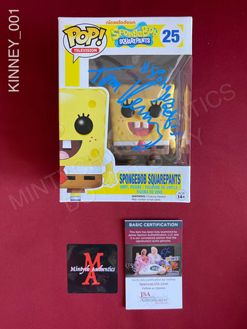 KINNEY_001 - Nickelodeon Spongebob Squarepants 25 Funko Pop! Autographed By Tom Kinney