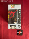 KOMBAT_002 - Mortal Kombat 537 Scorpion Funko Pop! Autographed By Chris Casamassa & Daniel Pesina