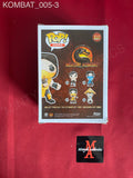 KOMBAT_005 - Mortal Kombat 537 Scorpion Funko Pop! (IMPERFECT) Autographed By Chris Casamassa & Paul E. Niemeyer (Artist)