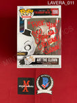 LAVERA_011 - Terrifier 1590 Art The Clown With Bike Funko Pop! Autographed By Lauren LaVera