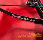 LEWIS_021 - Real Handheld  Mini-Crossbow Autographed By Juliette Lewis