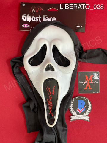 LIBERATO_028 - Ghost Face Fun World Mask Autographed By Liana Liberato