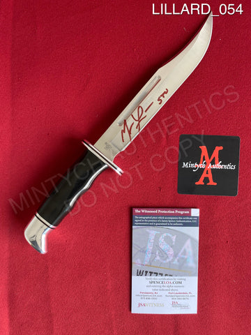 LILLARD_054 - Buck 120 Knife Autographed By Matthew Lillard
