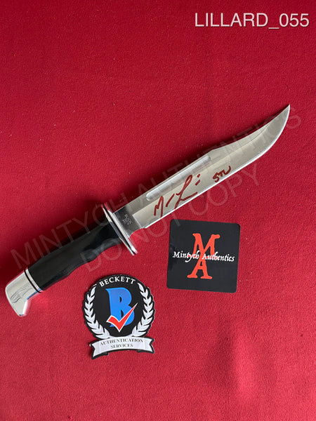 LILLARD_055 - Buck 120 Knife Autographed By Matthew Lillard