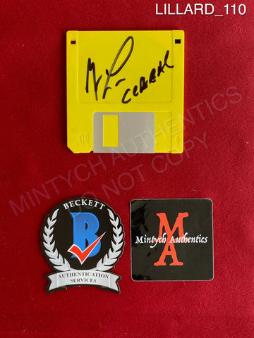 LILLARD_110 - 3.5" Vintage Floppy Disk 3.5" Vintage Floppy Disk Autographed By Matthew Lillard