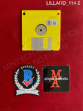 LILLARD_114 - 3.5" Vintage Floppy Disk 3.5" Vintage Floppy Disk Autographed By Matthew Lillard