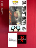LLOYD_034 - Back To The Future 50 Dr. Emmett Brown Funko Pop! Autographed By Christopher Lloyd