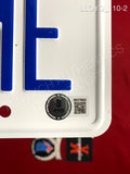 LLOYD_110 - Back To The Future Replica License Plate Autographed By Christopher Lloyd