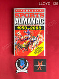 LLOYD_120 - Grays Sports Almanac Book Back To The Future Prop Replica Autographed By Christopher Lloyd