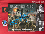 MAIDEN_001 - Iron Maiden "A Matter of Life & Death" Vinyl Autographed By Bruce Dickinson & Nicko McBrain