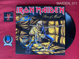 MAIDEN_011 - Iron Maiden "Piece of Mind" Vinyl Autographed By Bruce Dickinson & Nicko McBrain