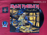 MAIDEN_012 - Iron Maiden "Piece of Mind" Vinyl Autographed By Bruce Dickinson & Nicko McBrain