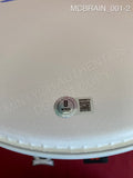 MCBRAIN_001 - Iron Maiden Evans White Drumhead Autographed By Nicko McBrain
