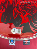 MCBRAIN_011 - Iron Maiden Evans Red Drumhead Autographed By Nicko McBrain