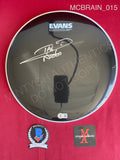 MCBRAIN_015 - Iron Maiden Evans Black Drumhead Autographed By Nicko McBrain
