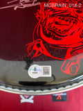 MCBRAIN_018 - Iron Maiden Evans Black Drumhead Autographed By Nicko McBrain