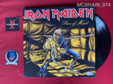 MCBRAIN_074 - Iron Maiden "Piece of Mind" Vinyl Autographed By Nicko McBrain