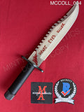 MCCOLL_004 - Real 13" Serated Edge Bowie Knife Autographed By Alex McColl