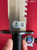 MCCOLL_007 - Real 13" Serated Edge Bowie Knife Autographed By Alex McColl