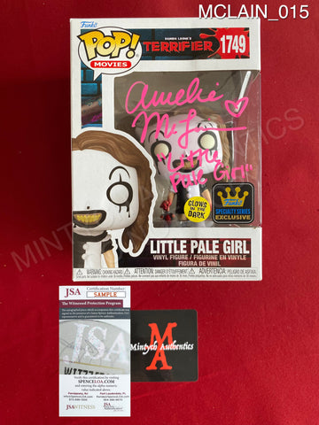 MCLAIN_015 - Terrifier 1749 Little Pale Girl Funko Pop! Autographed By Amelie McLain