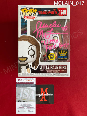 MCLAIN_017 - Terrifier 1749 Little Pale Girl Funko Pop! Autographed By Amelie McLain
