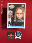 MEGAN_001 - Megan 1903 M3gan Funko Pop! Autographed By Amie Donald, Jenna Davis & Violet McGraw