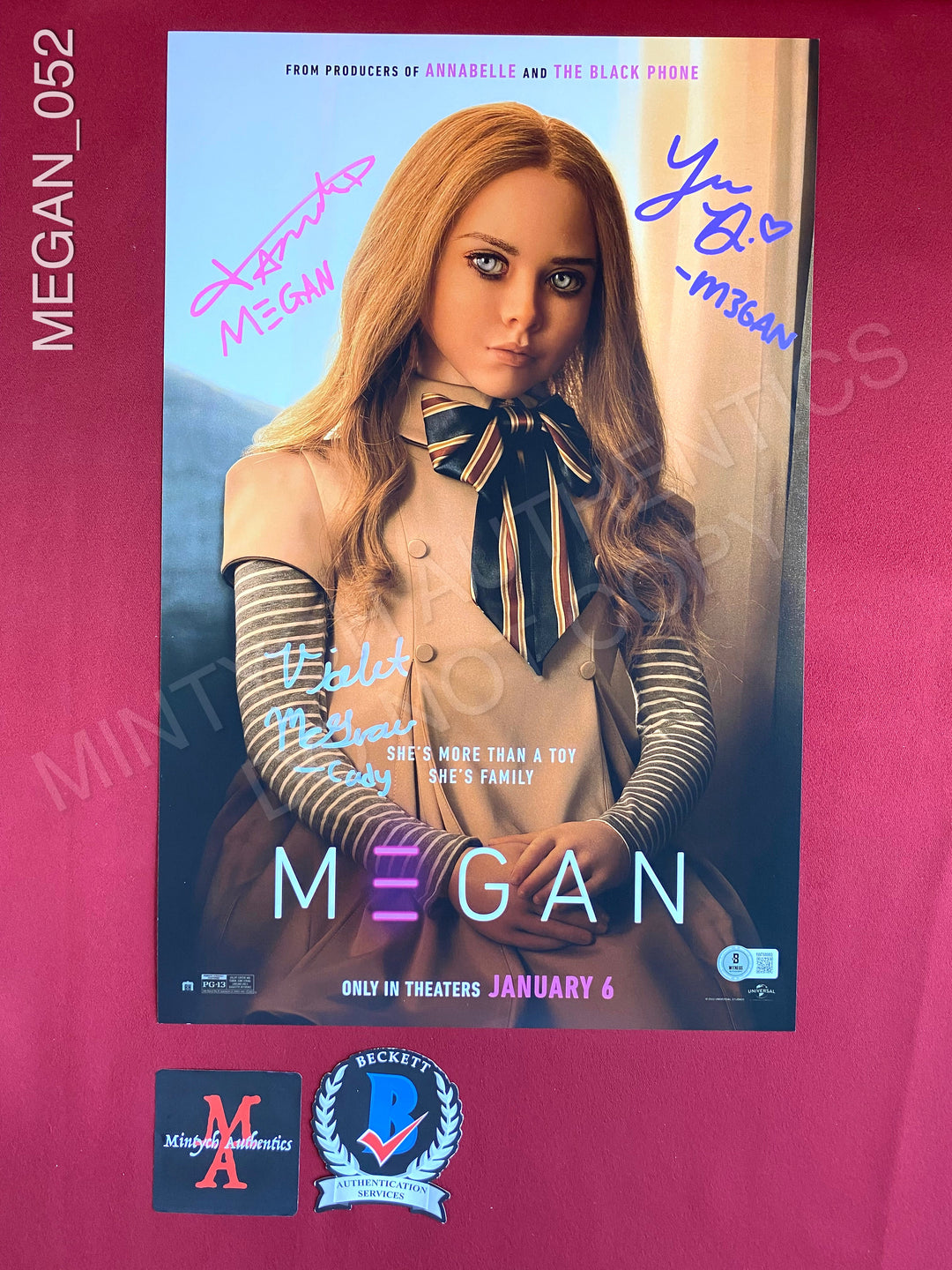 M3GAN (Megan) Horror Autographs Collection – Mintych Authentics