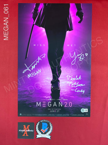 MEGAN_061 - 11x17 Photo Autographed By Amie Donald, Jenna Davis & Violet McGraw