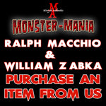 RALPH MACCHIO & WILLIAM ZABKA DUAL Monster-Mania Autograph Preorder - PURCHASE ITEM FROM US
