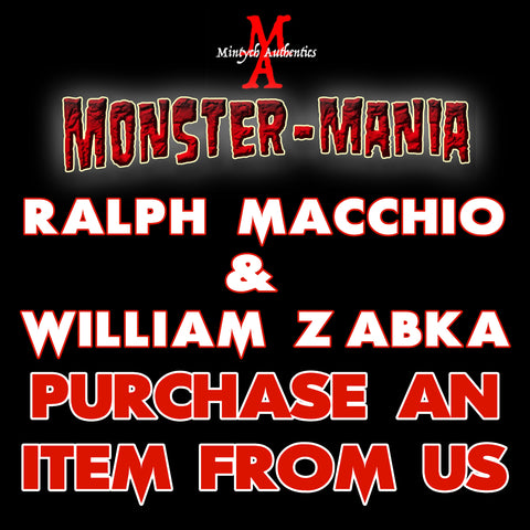 RALPH MACCHIO & WILLIAM ZABKA DUAL Monster-Mania Autograph Preorder - PURCHASE ITEM FROM US